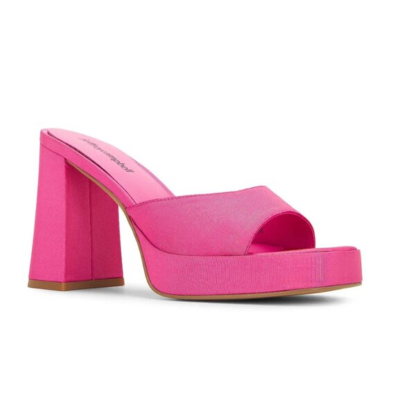 Jeffrey Campbell Shoes - Like New Jeffrey Campbell Ninety platform mule in pink faille, size 7.5
